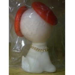 藤沢薬品工業チオクタン犬フィギュア背面