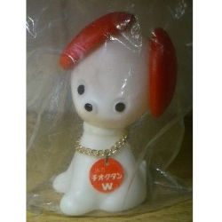 藤沢薬品工業チオクタン犬フィギュア前面