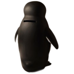 Suicaペンギン貯金箱背面