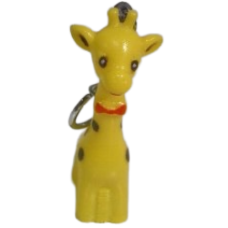 三宝製薬ロン三宝のキリンキーホルダー正面