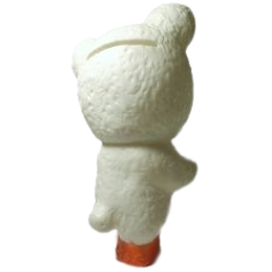 文明堂カンカンベア貯金箱背面