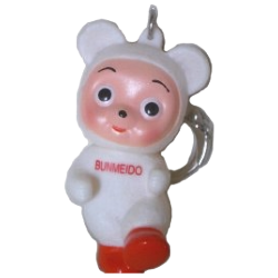 文明堂カンカンベアキーホルダー正面